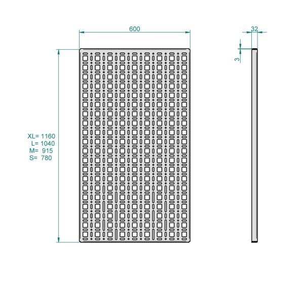 Storage space system base plate