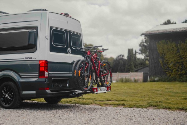 Porte-vélos pliable pour 3 vélos sur attelage de remorque